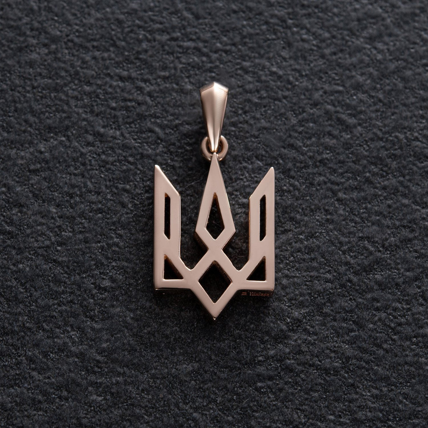 Gold Pendant "Arms of Ukraine - Trident"