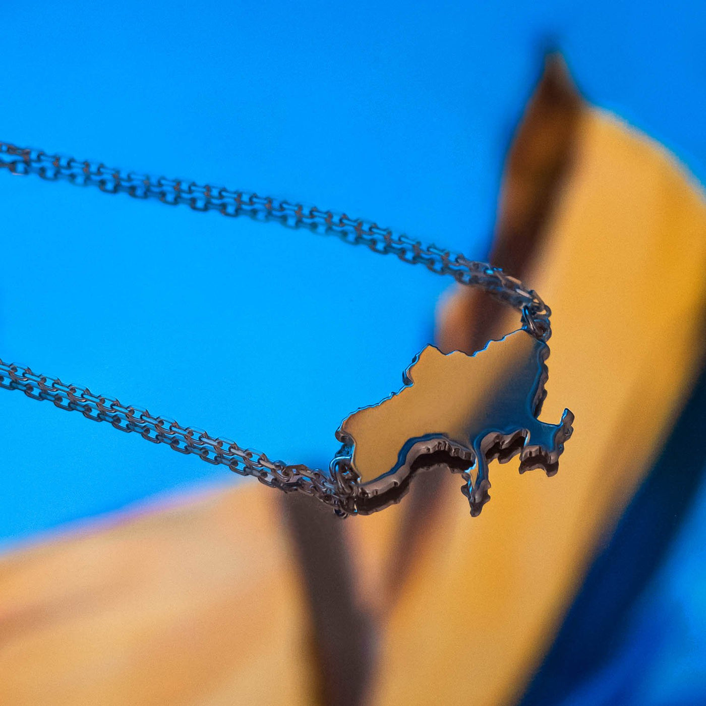 Gold Necklace "My Ukraine" (possible engraving)