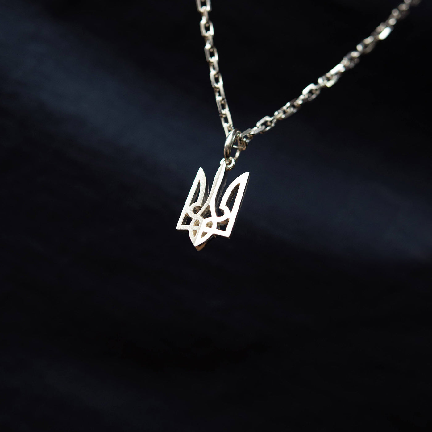 Silver Pendant "Arms of Ukraine - Trident"