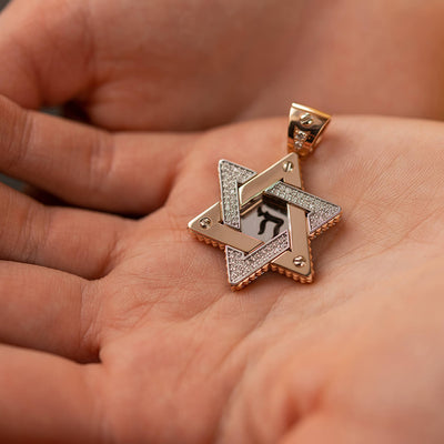 Pendant "Star of David. CHAI" (diamonds)