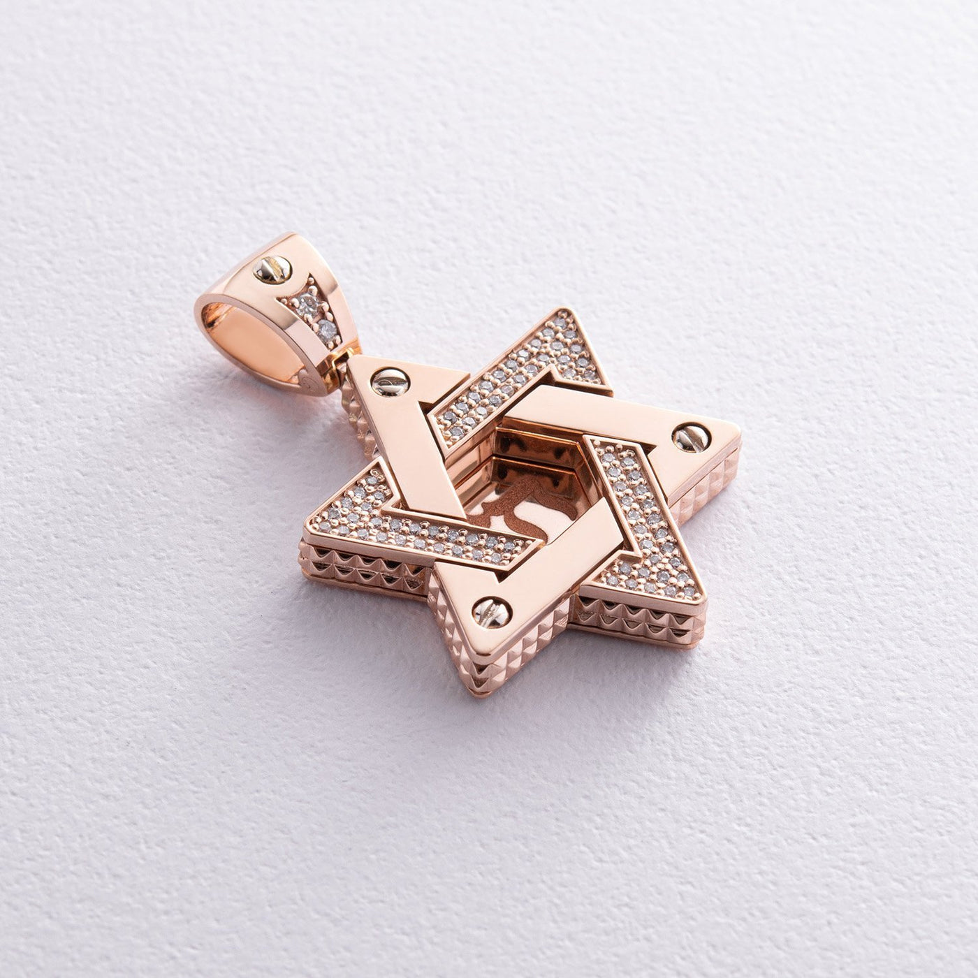 Pendant "Star of David. CHAI" (diamonds)