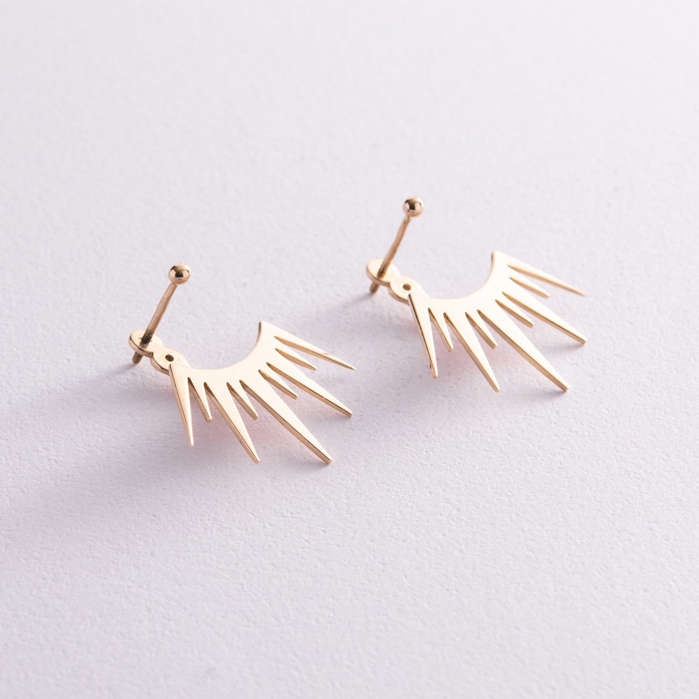 Gold ear jacket earrings Beatrice