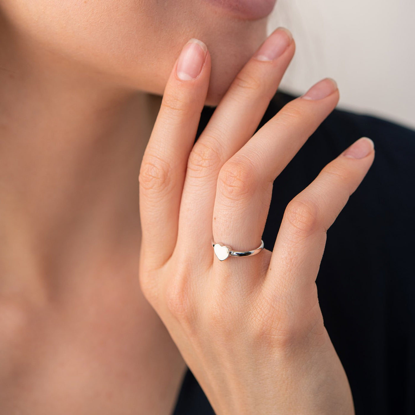 Silver Heart Ring