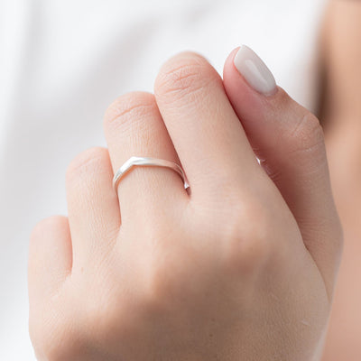 White Gold Minimalist Ring