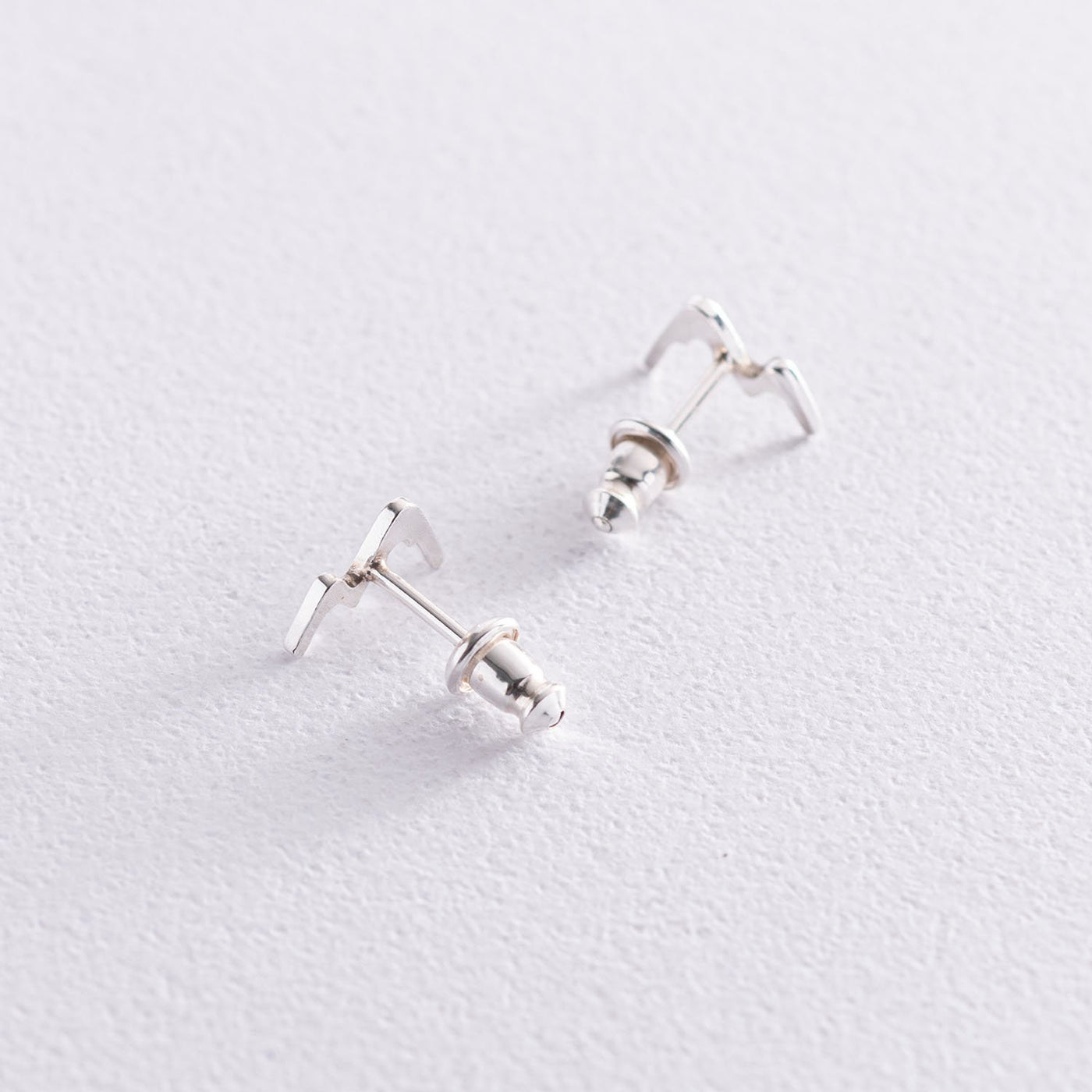 Silver Mountains Stud Earrings