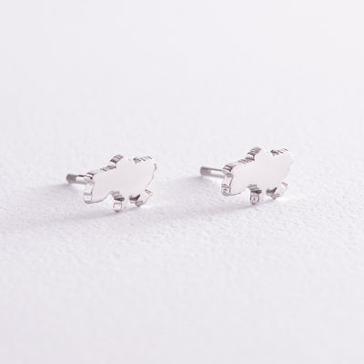 Stud Earrings "Map of Ukraine"