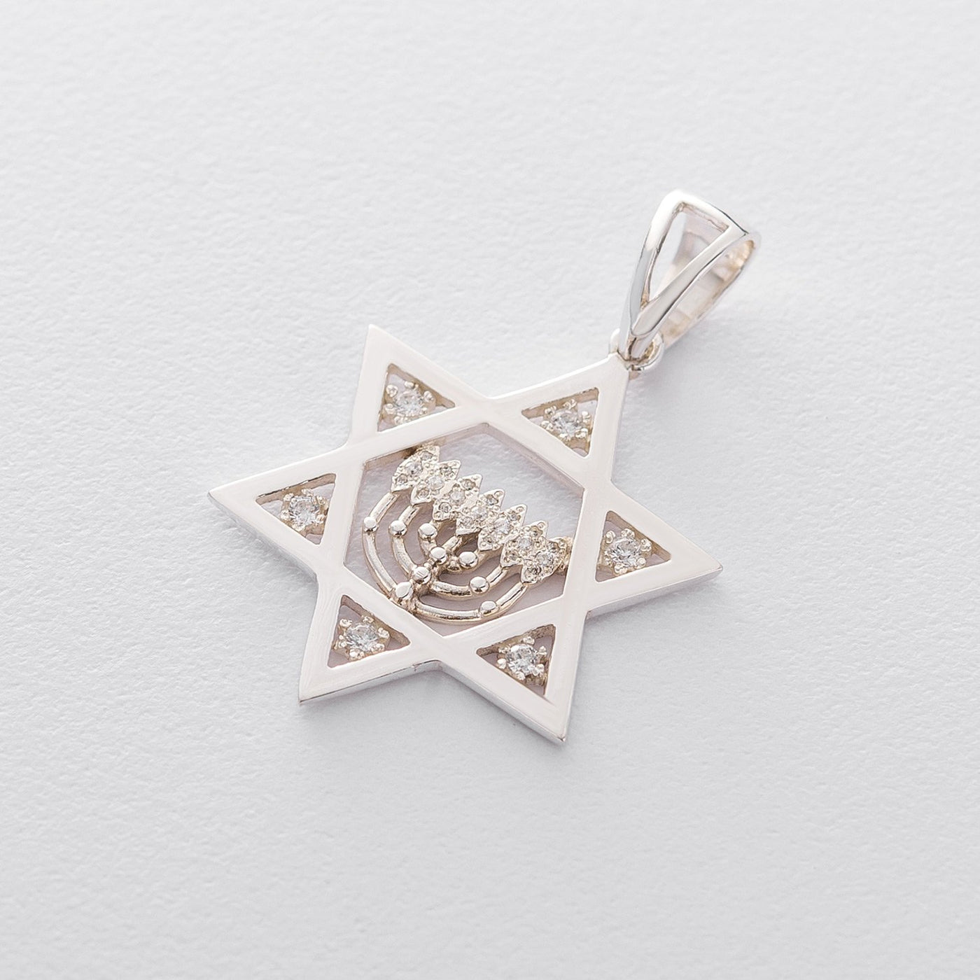 Pendant "Star of David" (cubic zirconia)