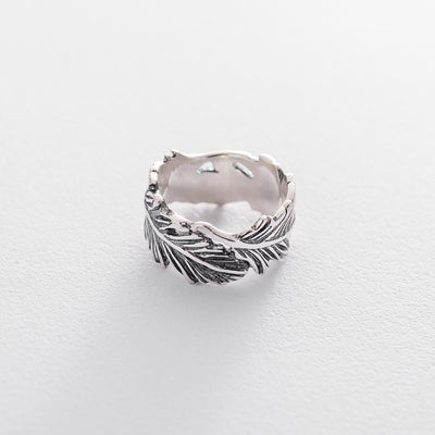 Feather Silver Ring