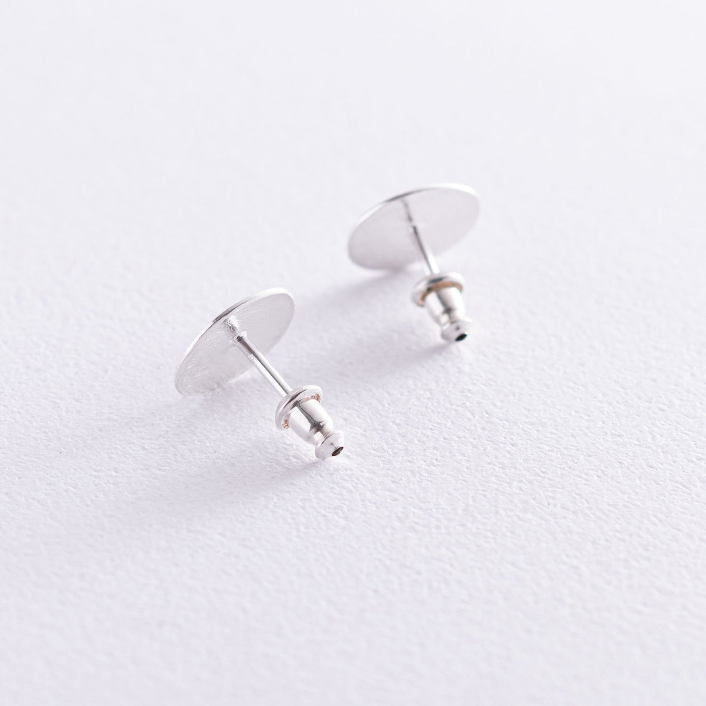 Silver matte earrings Small comets