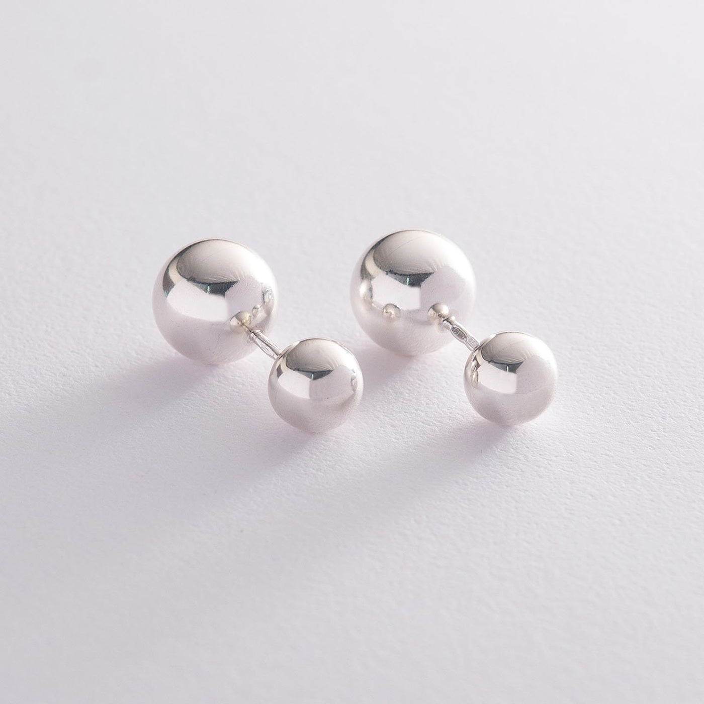 Ball Silver Earrings