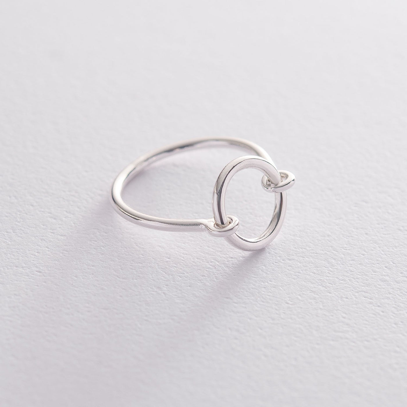 Silver circle ring