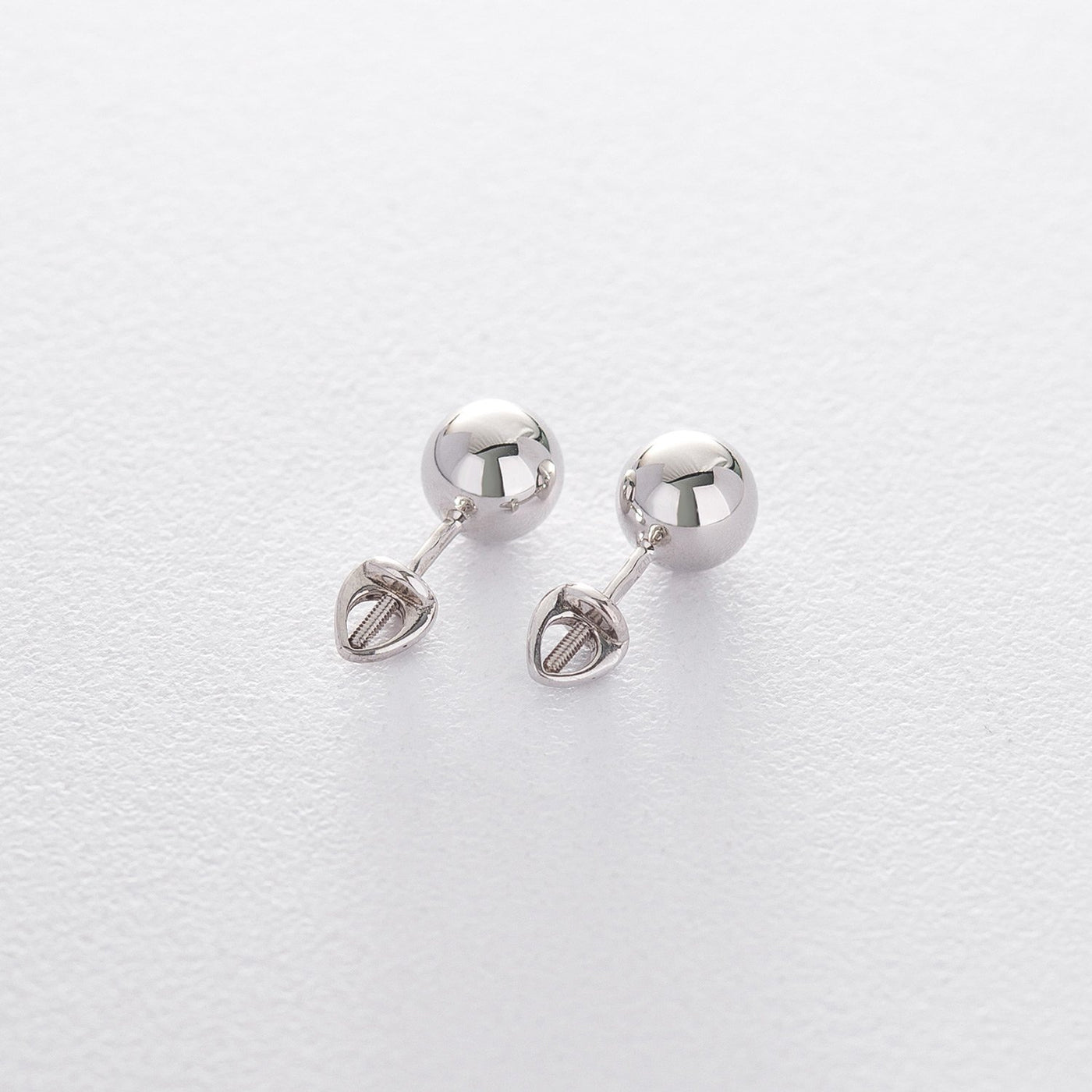 Gold Stud Earrings Balls (0.8 cm)