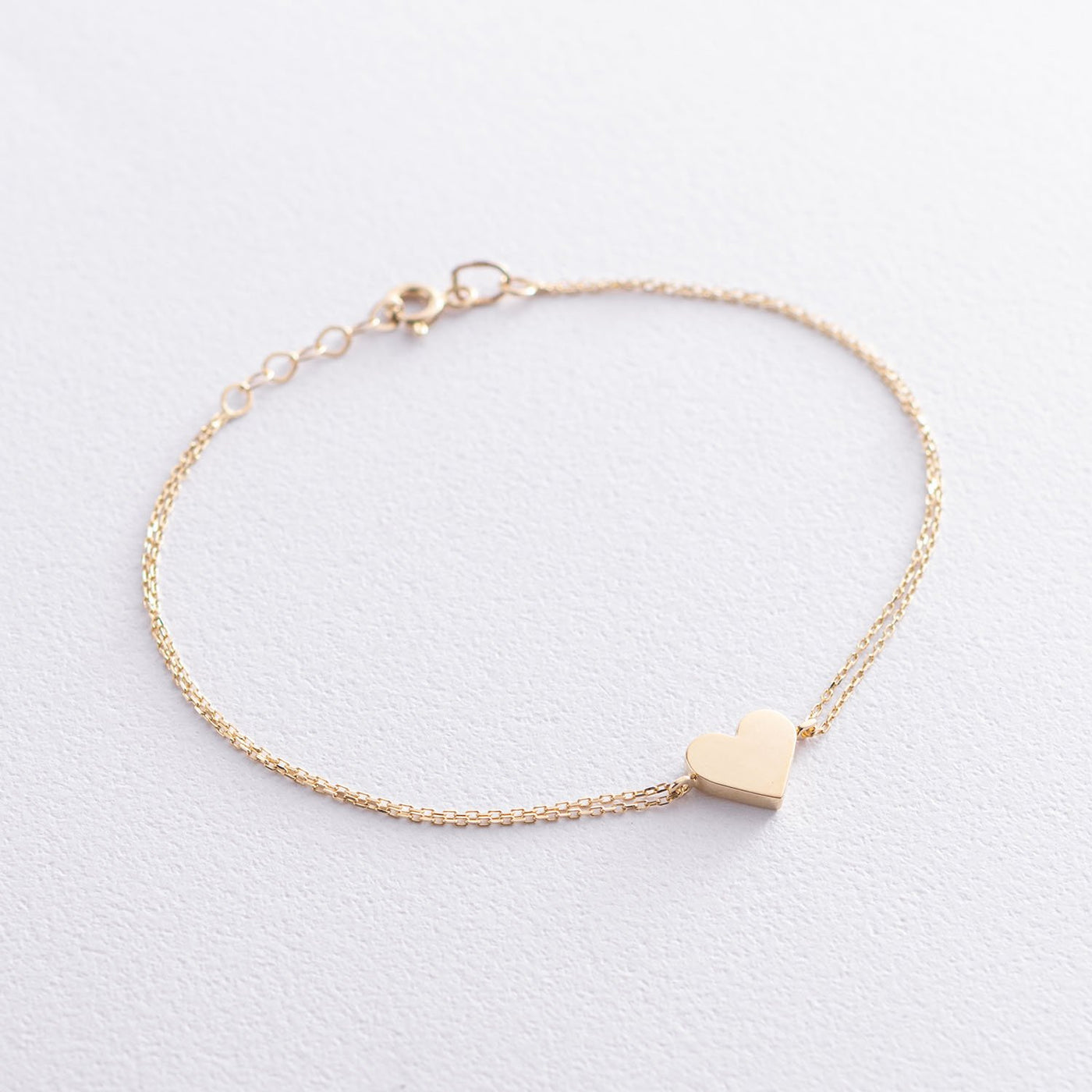 Yellow Gold Heart Bracelet