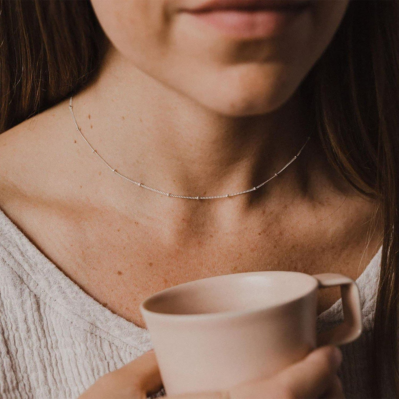 Silver necklace Refinement