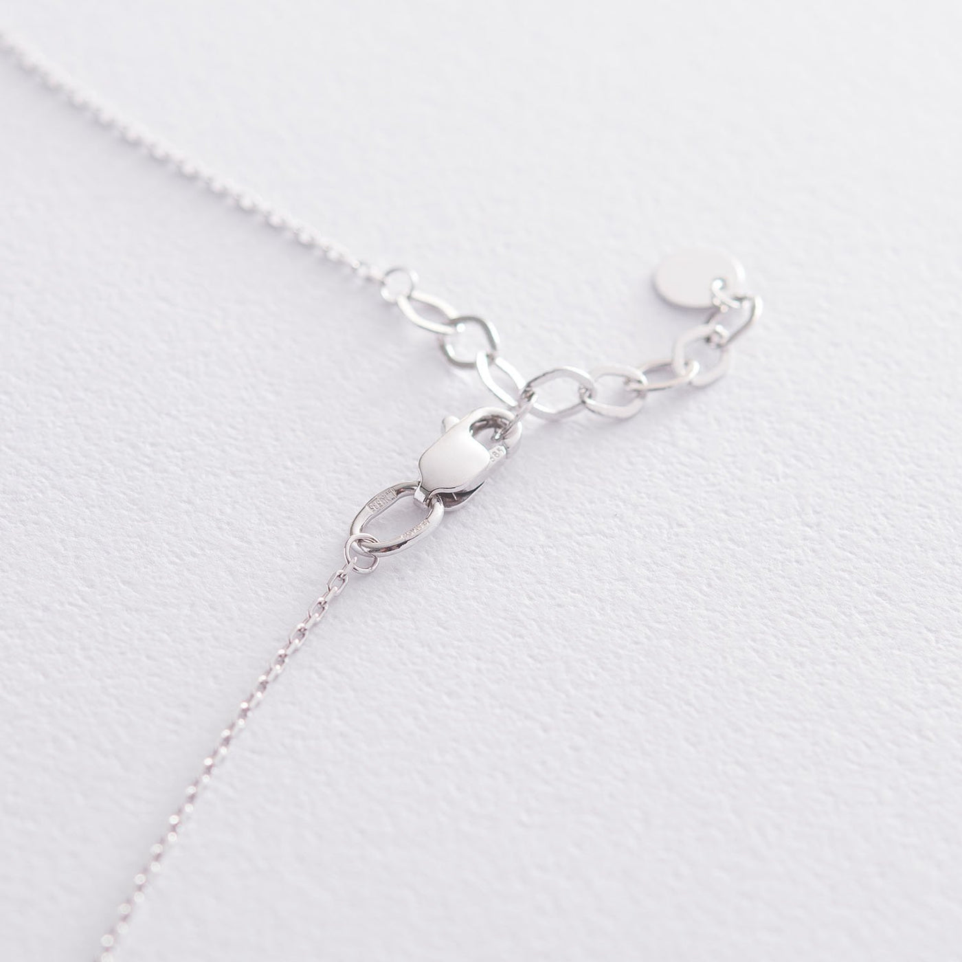 White Gold Raindrops Necklace