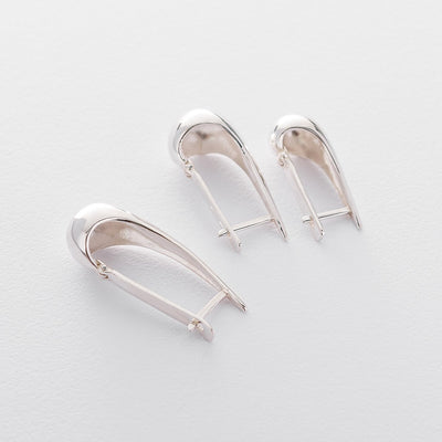 Modesty Silver Earrings 3.1 cm