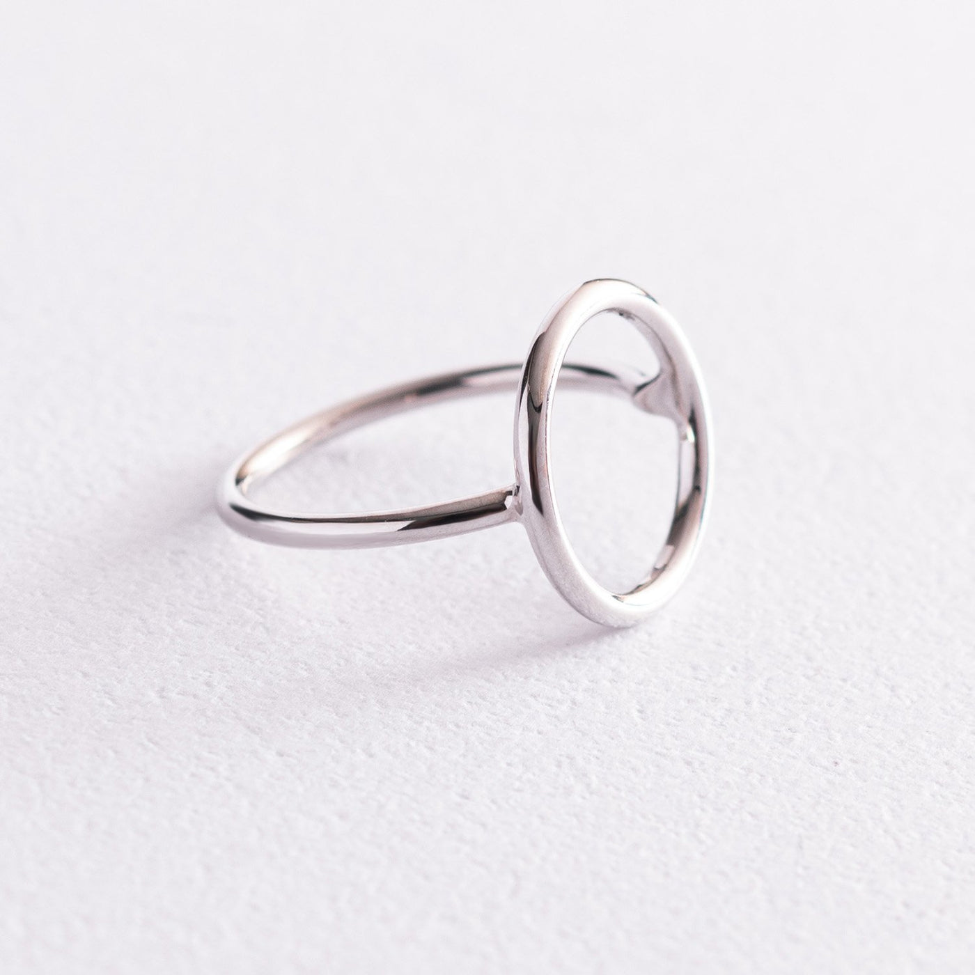 White Gold Circle Ring