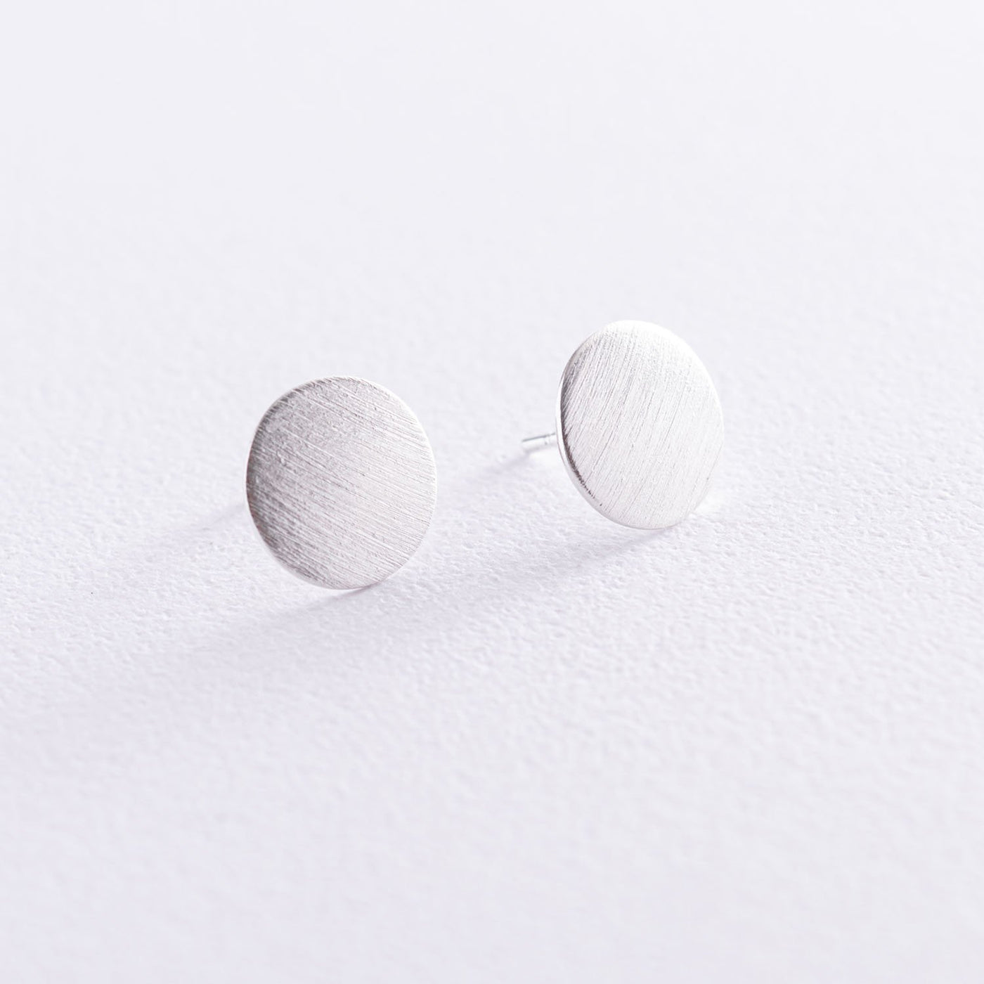 Silver matte earrings Small comets