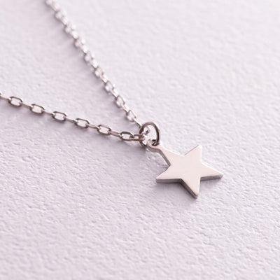 Silver star necklace