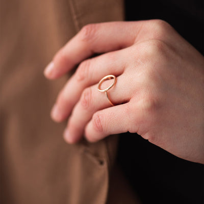 Gold Circle Ring