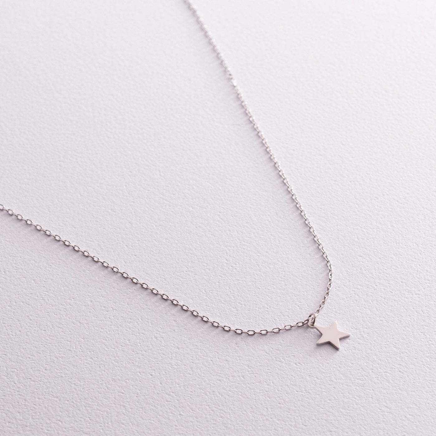 Silver star necklace