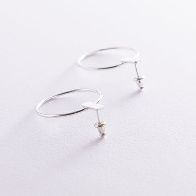 Silver stud earrings