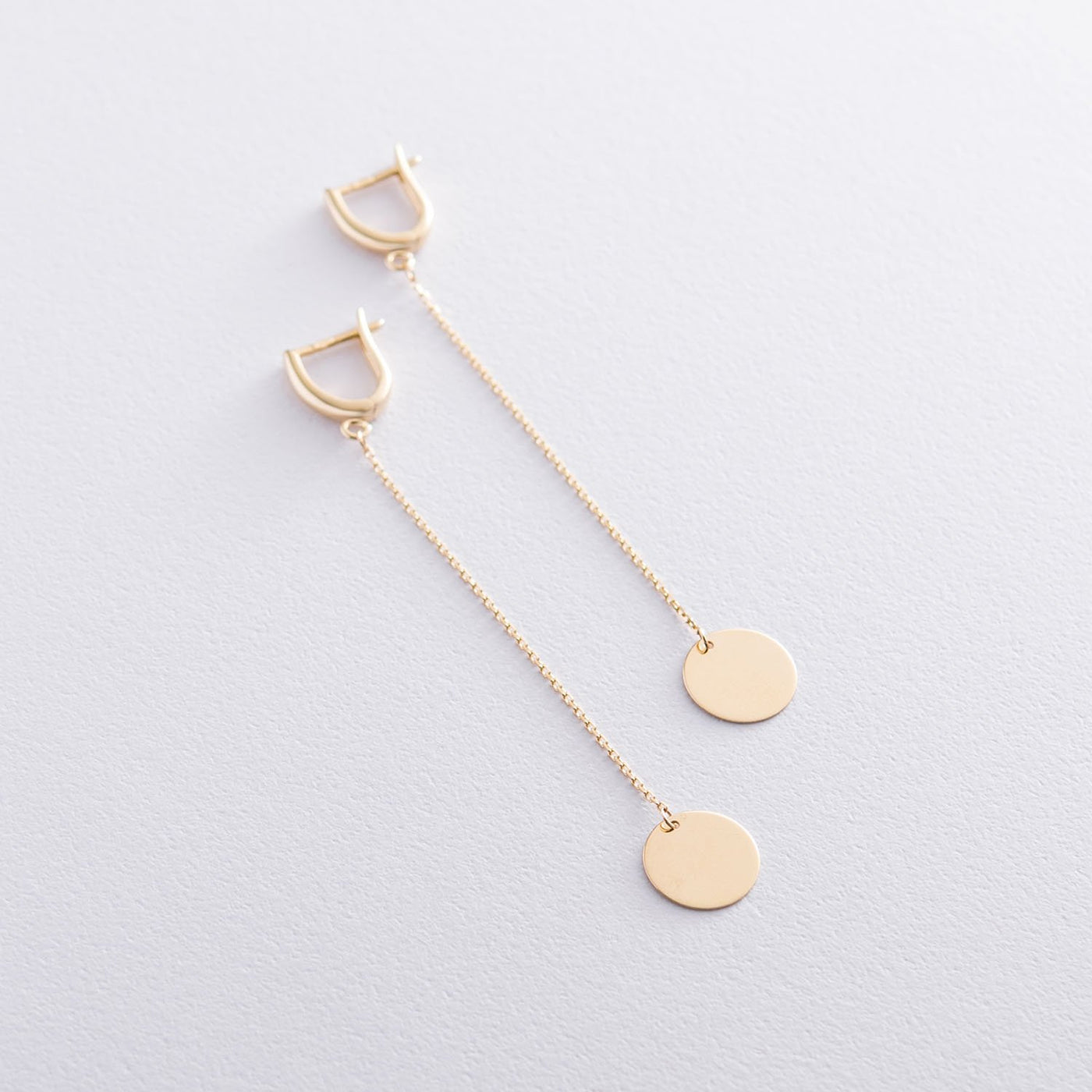 Yellow Gold Coins Earrings