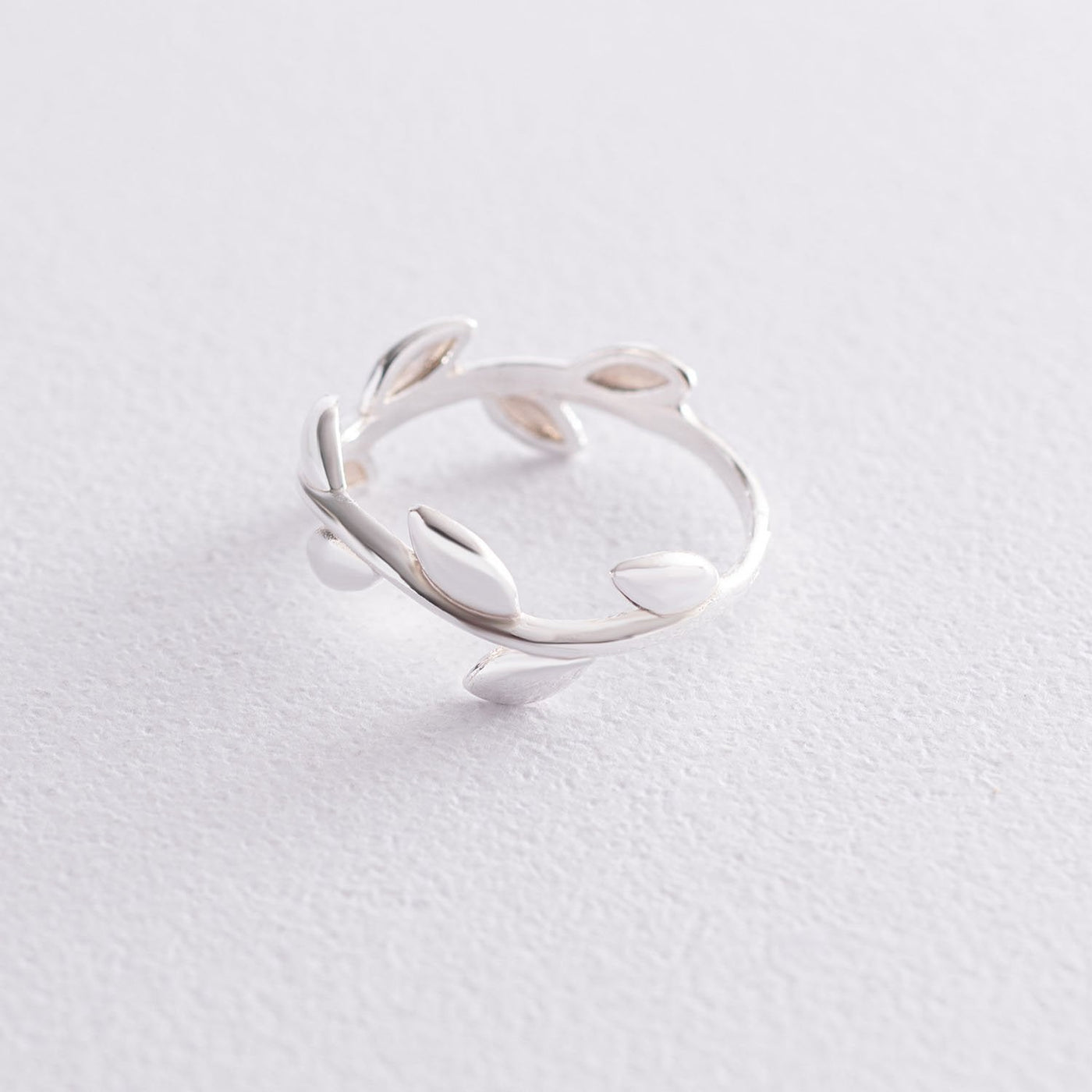 Silver Leaves Ring