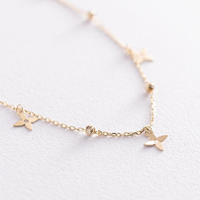 Yellow Gold Clover Bracelet