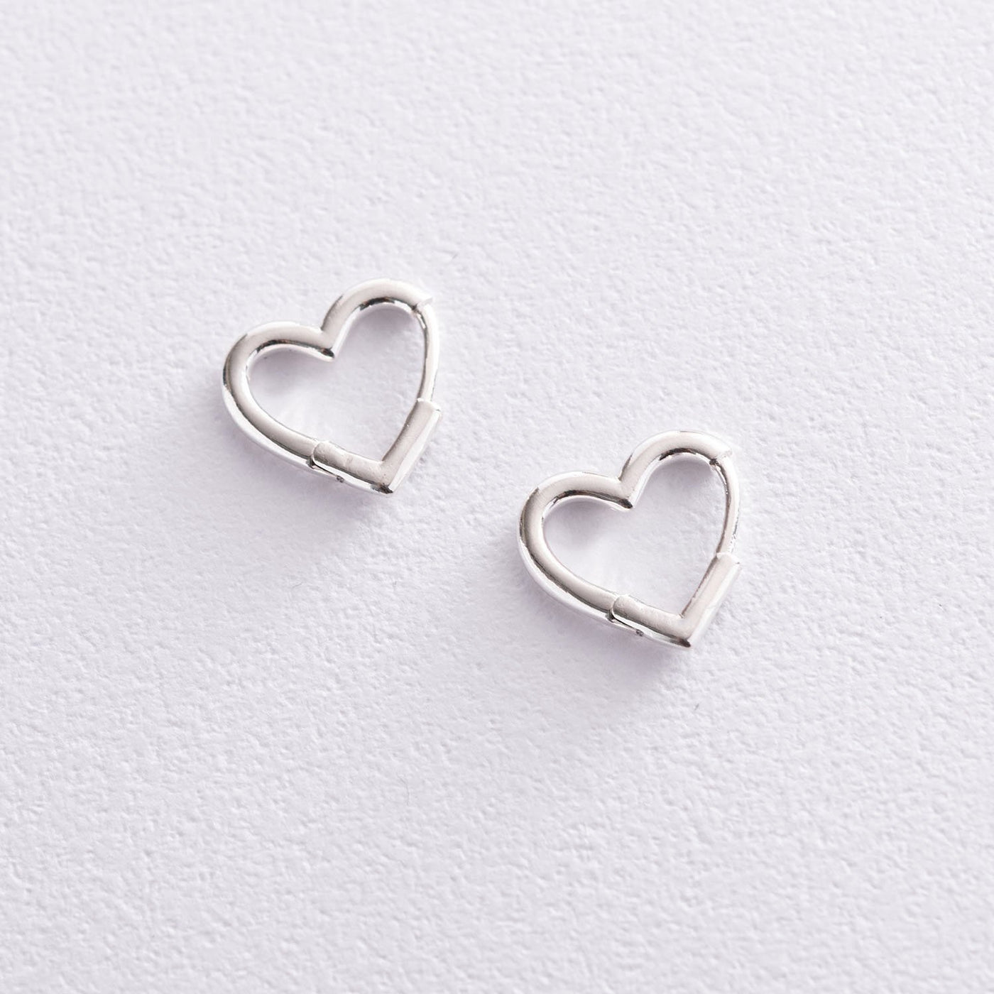 Silver Heart Earrings