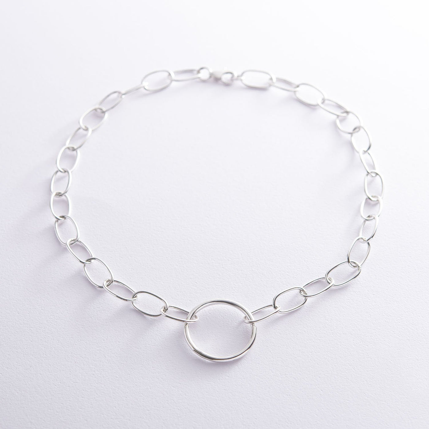 Silver Circle Necklace