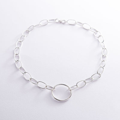 Silver Circle Necklace