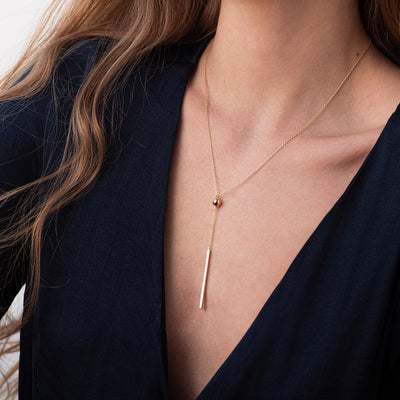 Yellow Gold Ball Chloe Necklace