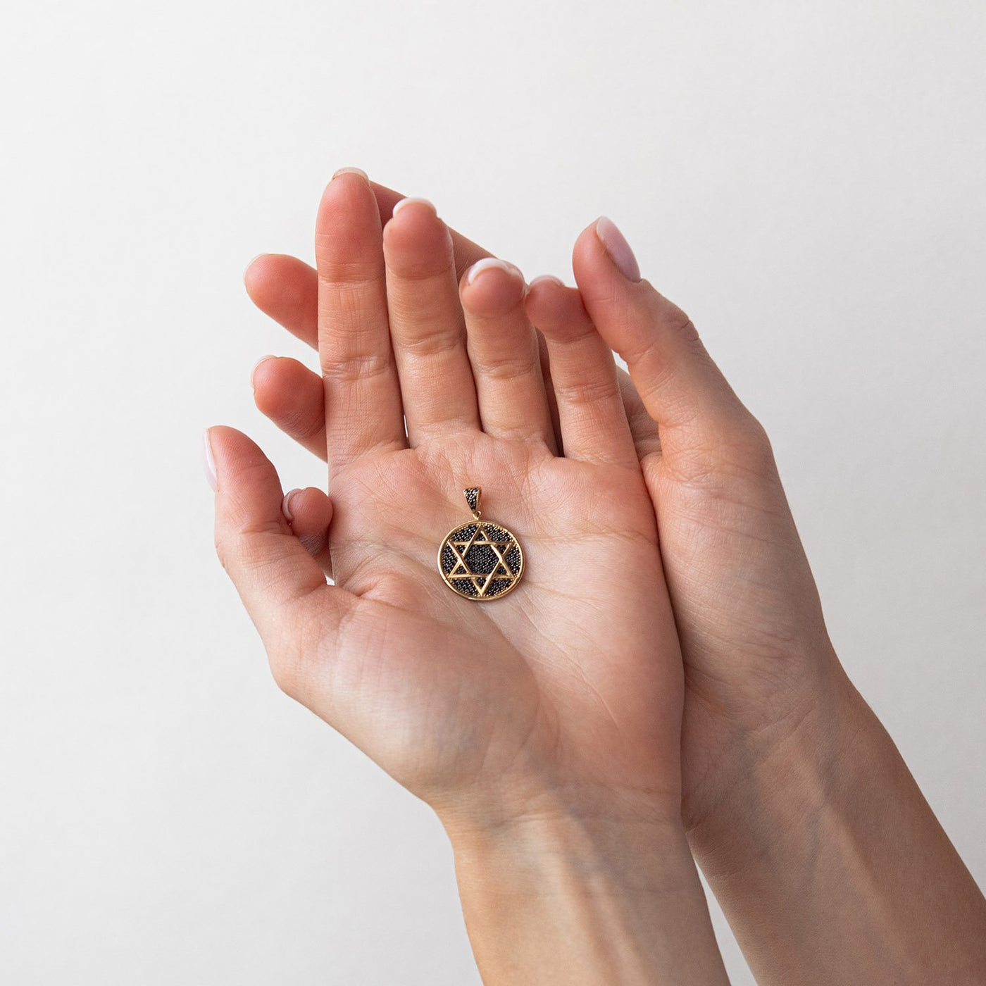 Pendant "Star of David" (cubic zirconia)