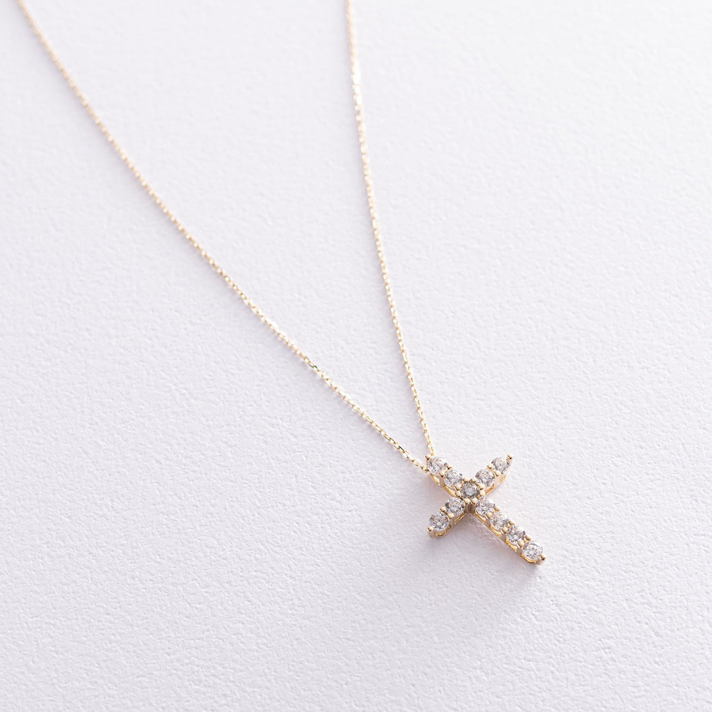 Yellow Gold Cross Necklace