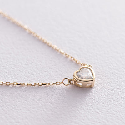 Yellow Gold Heart Necklace