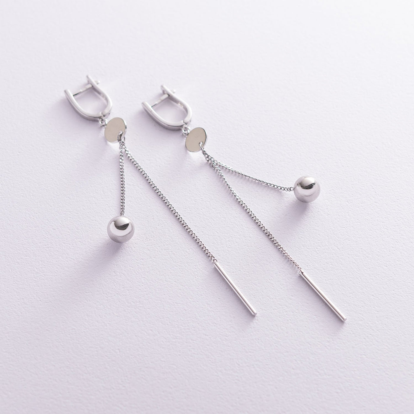 Silver Ball earrings