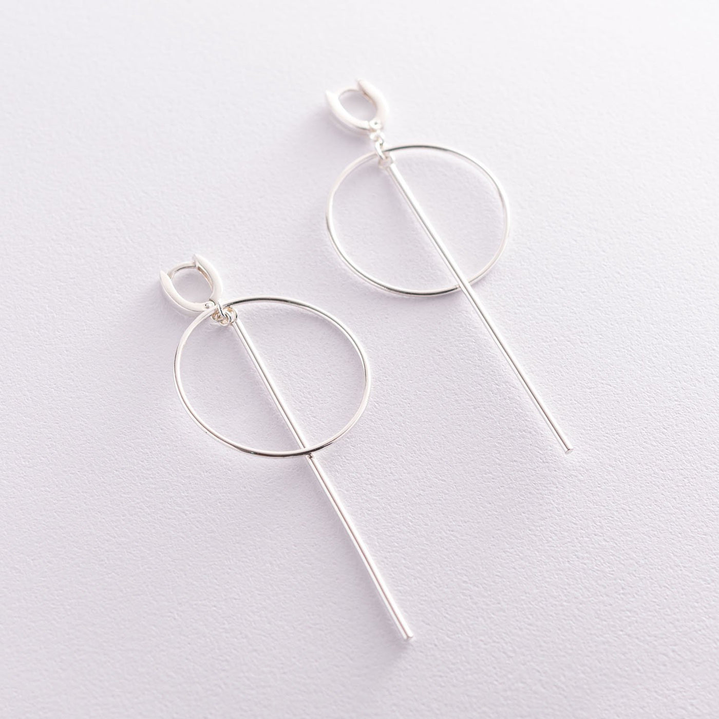 Silver geometrical earrings