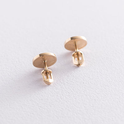 Yellow Gold Hummingbird Stud Earrings