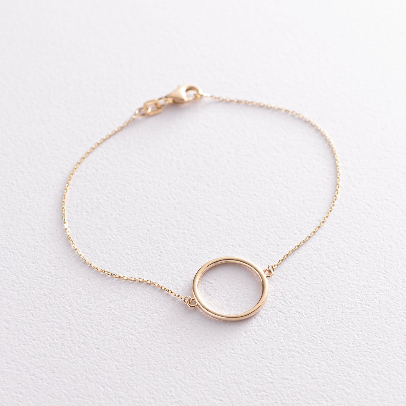 Yellow Gold Circle Bracelet