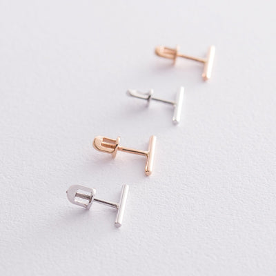 Gold Stud Earrings Minimal