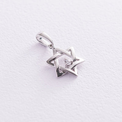 Pendant "Star of David" (cubic zirconia)