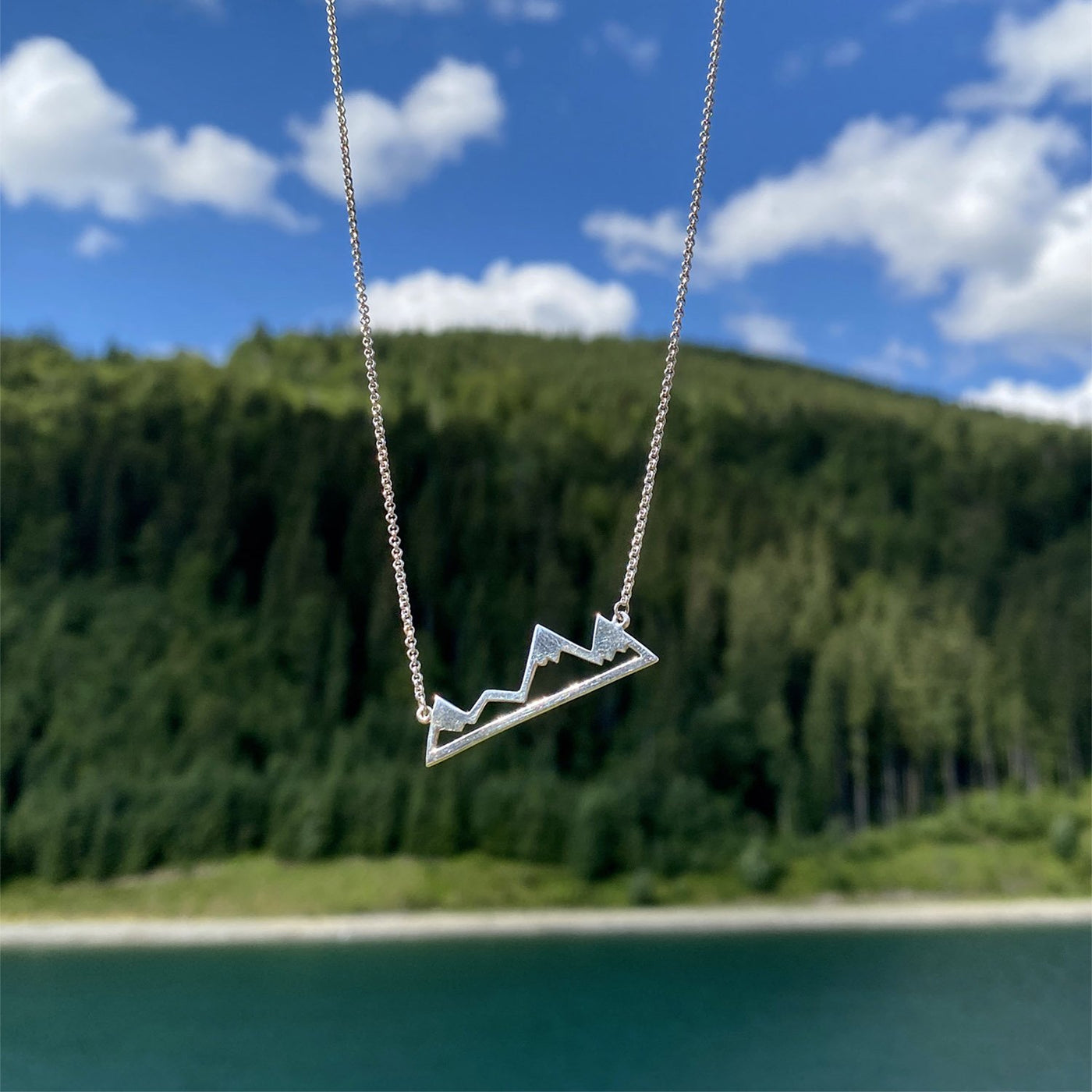 Silver Mountains necklace