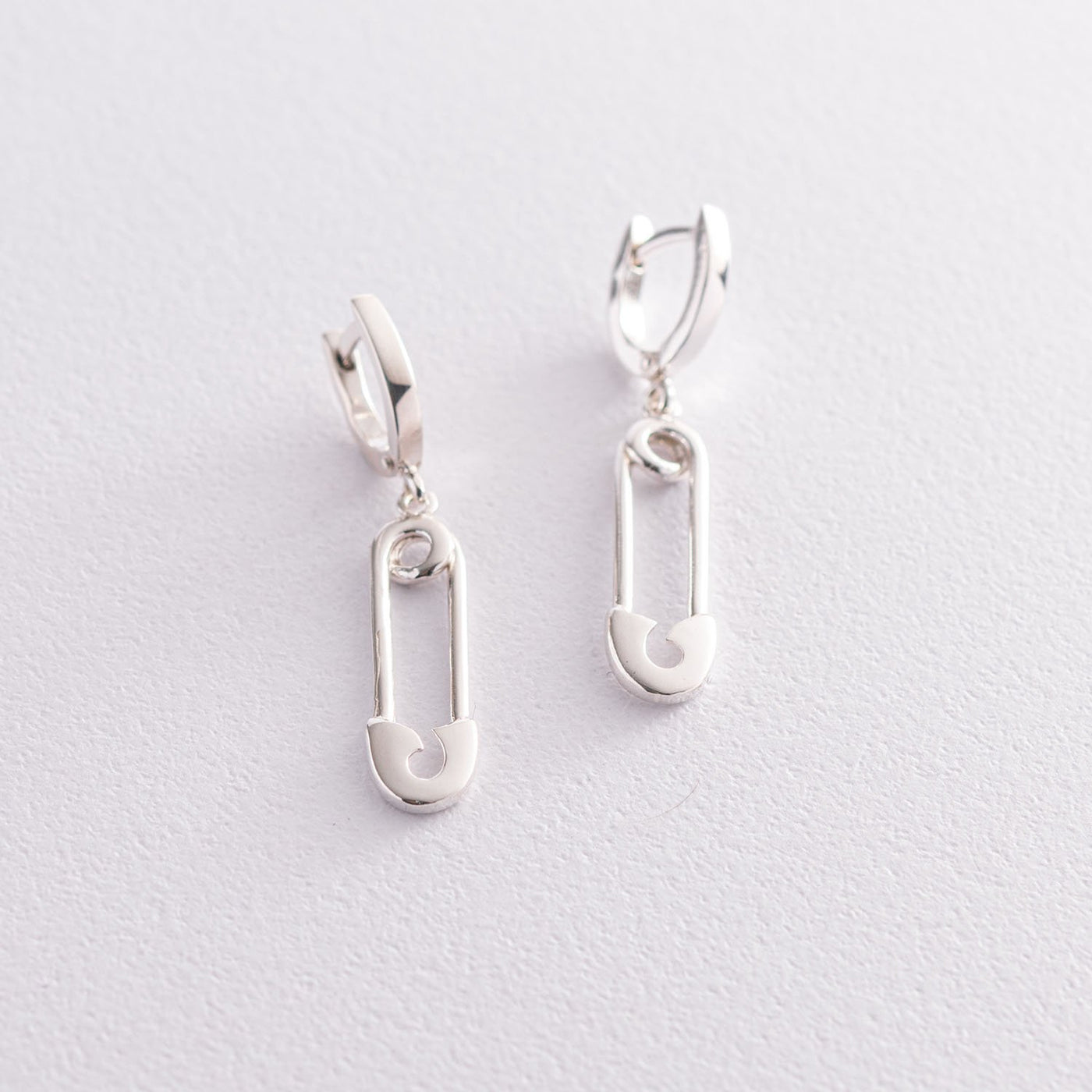 Silver Pin Earrings