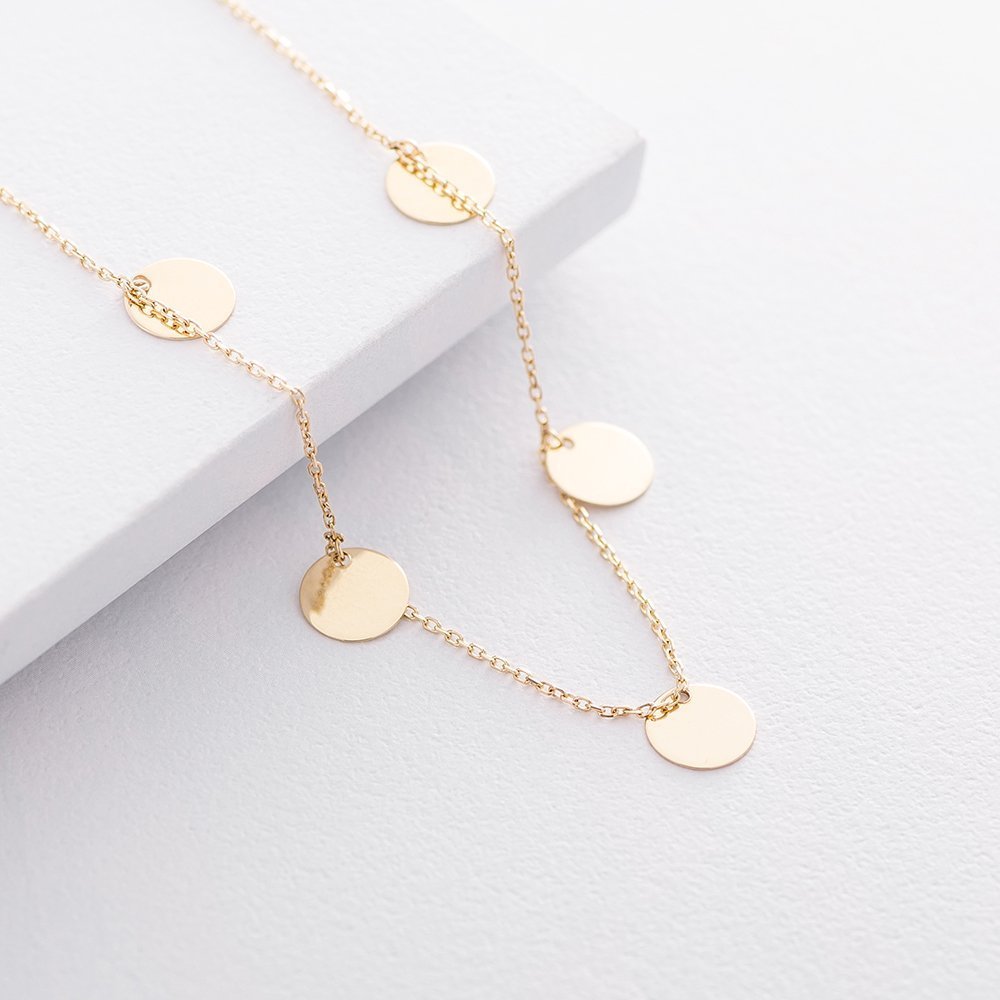 Gold coins necklace