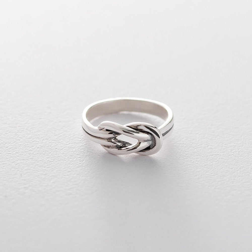 Silver knot ring