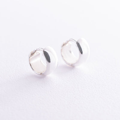 Silver hoop earrings  (1.3 cm)