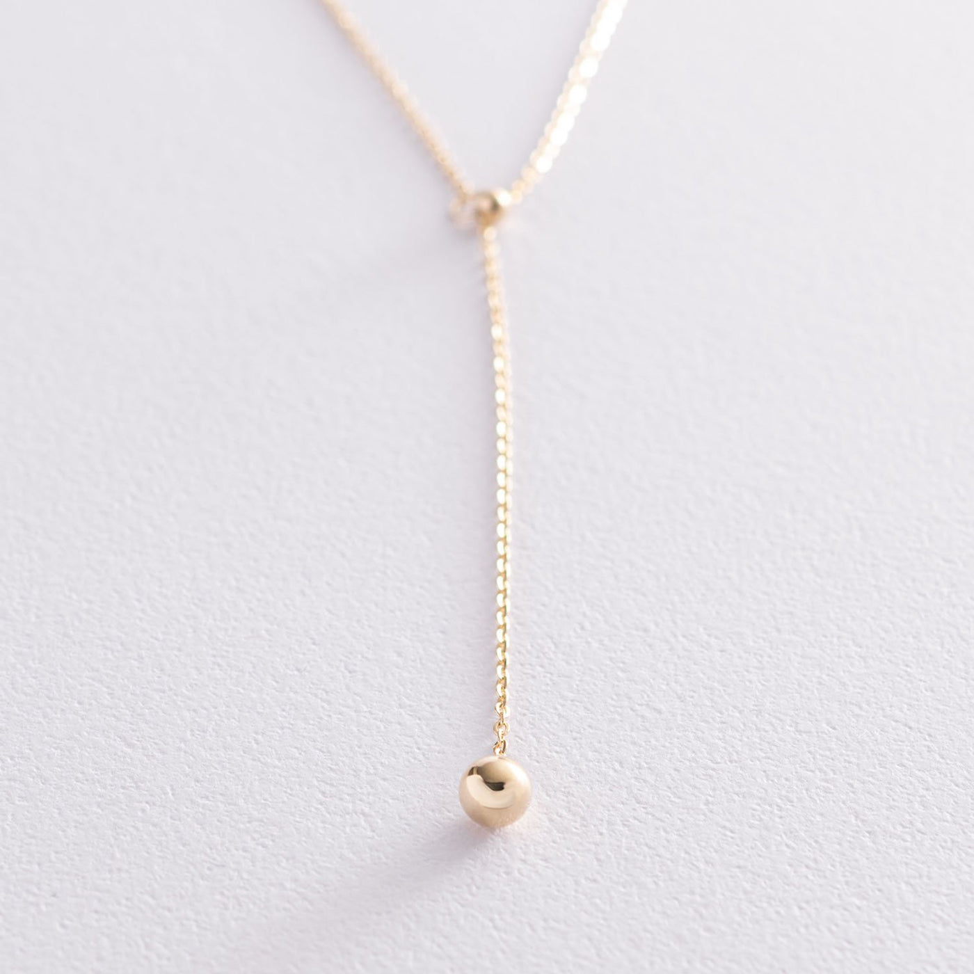 Yellow Gold Ball Necklace