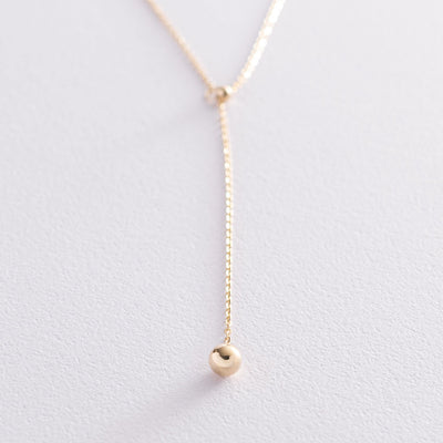 Yellow Gold Ball Necklace