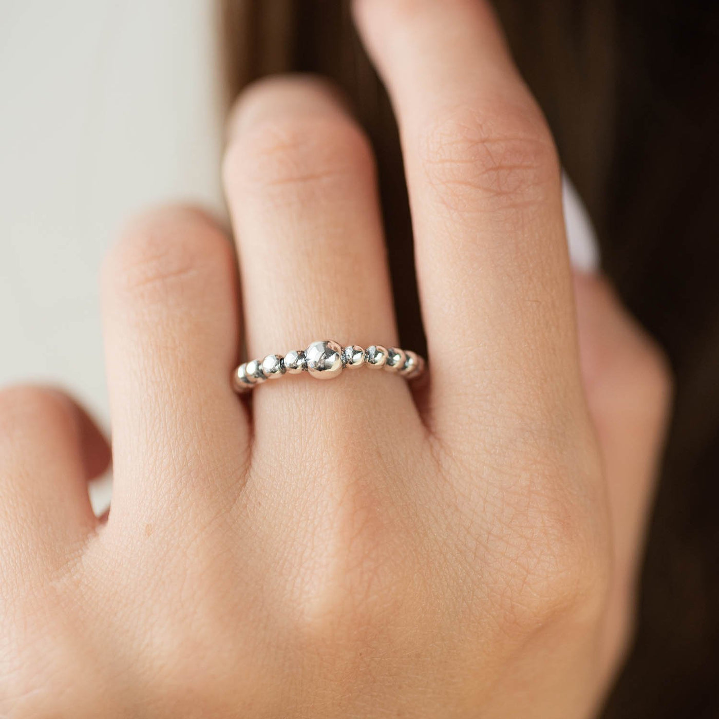 Silver Balls Ring